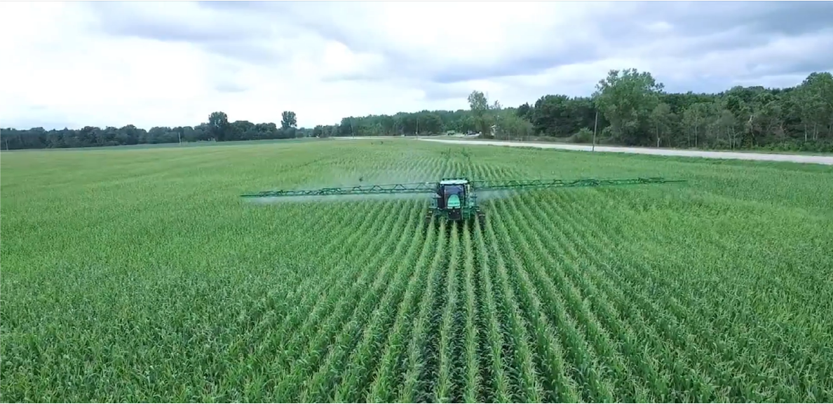 Sprayer in field