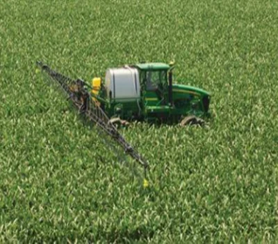 Sprayer in a field